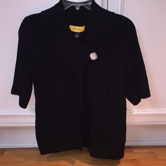 Women’s NWT petite caviar sweater. St. John - Picture 1 of 8